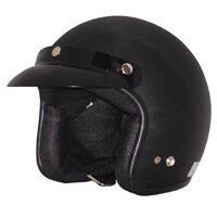 M2R 225 - FLT BLK W/PEAK  Road Motorcycle Helmet