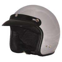 M2R 225 - SILVER  Road Motorcycle Helmet