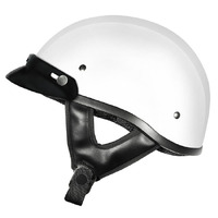 M2R REBEL SHORTY - WHITE WITH PEAK   Road Motorcycle Helmet