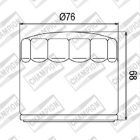 OIL FILTER CHAMPION - COF072C (172C)