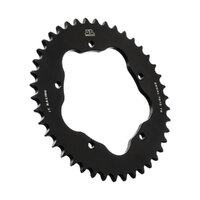 JT REAR ALLOY SPROCKET - BLACK - 42T 520P - 750B ADAPTOR REQUIRED