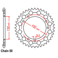 Z - REAR SPROCKET - STEEL 46T 530P