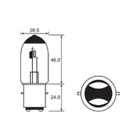 BULB - SEMI HALOGEN 6V 25/25W - BA20D