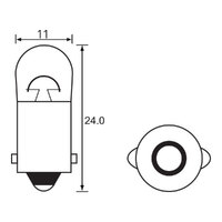 BULB - INSTRUMENT 6V 3W - BA9S -A0122 (min 10 buy)