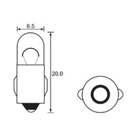 BULB - INSTRUMENT 12V 2W - BA7S - A1272J (min 10 Buy)