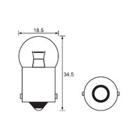 BULB - INDICATOR 12V 5W - BA15S - A1943  (min 10 buy)