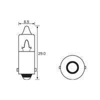 BULB - INDICATOR MINI CLEAR 12V 23W - BA15S (min 10 Buy)