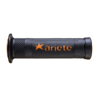 ARIETE HAND GRIPS - ARIRAM - ROAD - BLACK ORANGE 120mm Open End : 02642ARN