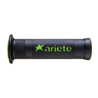 ARIETE HAND GRIPS - ARIRAM - ROAD - BLACK GREEN 120mm Open End : 026442VN