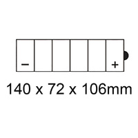 ROADSTAR, STD: 12N6.5-3B / T5 [6.5Ah] CTN4 (DG8.2 - UN2796)