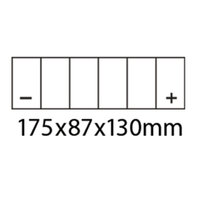 HAIJIU 12V BATTERY MF: HTX15L-BS / T4 [14Ah] CTN6 (DG8.2 - UN2796)