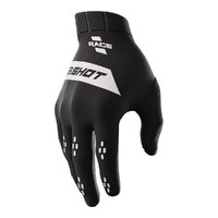 Shot Race Gloves Black/White 07/Xs