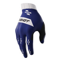 Shot Race Gloves Blue/White 08/S