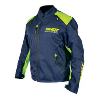 Shot Assault Enduro Jacket Blue/Neon Yellow S