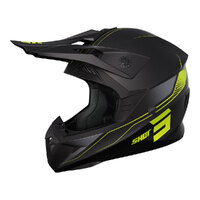 Shot Pulse Helmet Edge Matt Blk/Neon Yel Xs