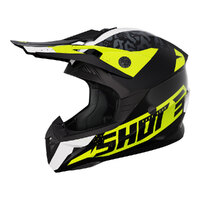 Shot Pulse Kids Helmet Airfit Black/White/Neon Yel S