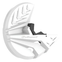 POLISPORT DISC & BOTTOM FORK PROTECTOR BETA WHT