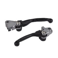 POLISPORT FOLDING LEVER SET HONDA CRF250R/450 - BLACK