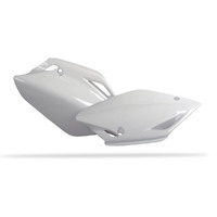 POLISPORT SIDE COVERS HONDA CRF150R - WHITE [B7]