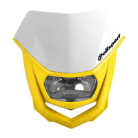 POLISPORT HEADLIGHT HALO - SUZUKI YELLOW/WHITE  [B6]