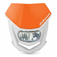 POLISPORT HALO HEADLIGHT LED - ORANGE