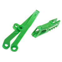 Z - POLISPORT CHAIN GUIDE & SLIDER KIT KAWASAKI - GREEN [B12]