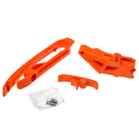 Z - POLISPORT CHAIN GUIDE & SLIDER KIT KTM - ORANGE [B12]