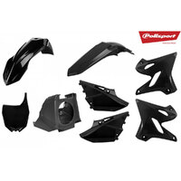 POLISPORT MX RESTYLING KIT YAMAHA YZ125/250 02-21 - BLACK