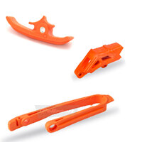 Z - POLISPORT CHAIN GUIDE/SLIDER KIT KTM EXC/EXC-F 17-23 - ORANGE [B12]