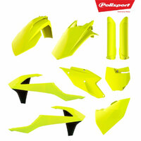 POLISPORT MX KIT KTM SX/SX-F 16-18 - FLUORO YELLOW (INCL FORK GUARDS)