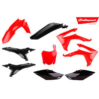 POLISPORT MX KIT HONDA CRF250R 14-17/CRF450R 13-16 - RED/BLACK