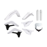 POLISPORT ENDURO KIT SHERCO 17-23 - WHITE (INCL F/G & H/L MASK)