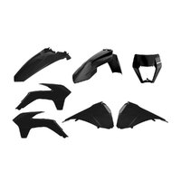 POLISPORT ENDURO KIT - RESTYLE - KTM EXC/EXC-F 14-16 - BLACK (INCL H/L MASK