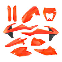 POLISPORT ENDURO KIT KTM EXC/EXC-F 17-19 - FLO ORANGE (INC F/G & H/L MASK)