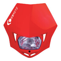 (NEW) CEMOTO HEADLIGHT X-FUSE RED