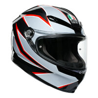 Z - AGV K6 FLASH MATT BLACK/GREY/RED XS (216301A2MY010)