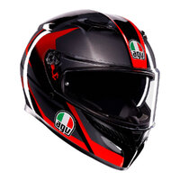 AGV K3 STRIGA MATT BLACK GREY RED S