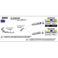 Z - ARROW 71293MI [RAS]: LINK PIPE INOX RE #71689 SIL - BMW R1200GS 04>05