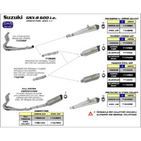 ARROW 71381MI [RAS]: LINK PIPE 2 OEC SST - SU GSX-R600/750 08>10         [2