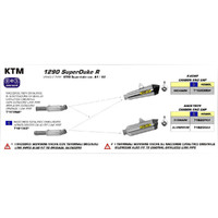 ARROW 71613MI [AOE]: LINK PIPE N-C SST - KTM                       [3