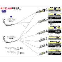 ARROW 71614MI [RAS]: COLLECTOR 4:2:1 N-C SST - HON CB/CBR650F 14>18      [3