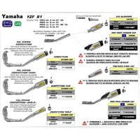 ARROW 71829AKN [AOE]: INDY RACE ALUM DRK W CBN E/C - YAM R1/M 15>21      [2