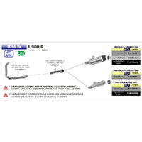 ARROW 71915AKN [RLP-71729]: INDY RACE ALUM DRK W CBN E/C - BMW F900R&XR  [2