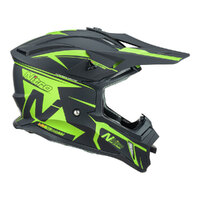 NITRO MX760 SATIN BLACK/FLURO GREEN XS