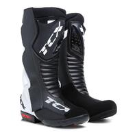 TCX TCS SPEEDWAY BOOTS BLACK/WHITE