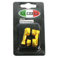 VALVE STEM GOLD T/L LA CORSA 8.3MM (PAIR) (EURO)