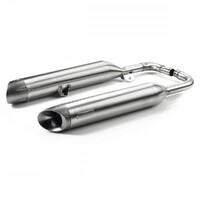 Brushed Vance & Hines Triumph Exhaust - Bobber, Speedmaster 