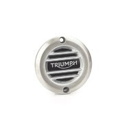 Triumph Genuine Parts - Ribbed Brushed Clutch Badge - Triumph Classics 2016-