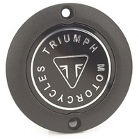 Triumph Genuine Medallion Black Clutch Badge, Triumph Classics 2016- (A9610257)