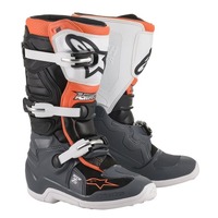 TECH 7S |BLACK GREY WHITE FLURO ORANGE (1124) / YTH 05 $#$